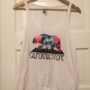 Volcom California Stone Cute Bear Tank Top